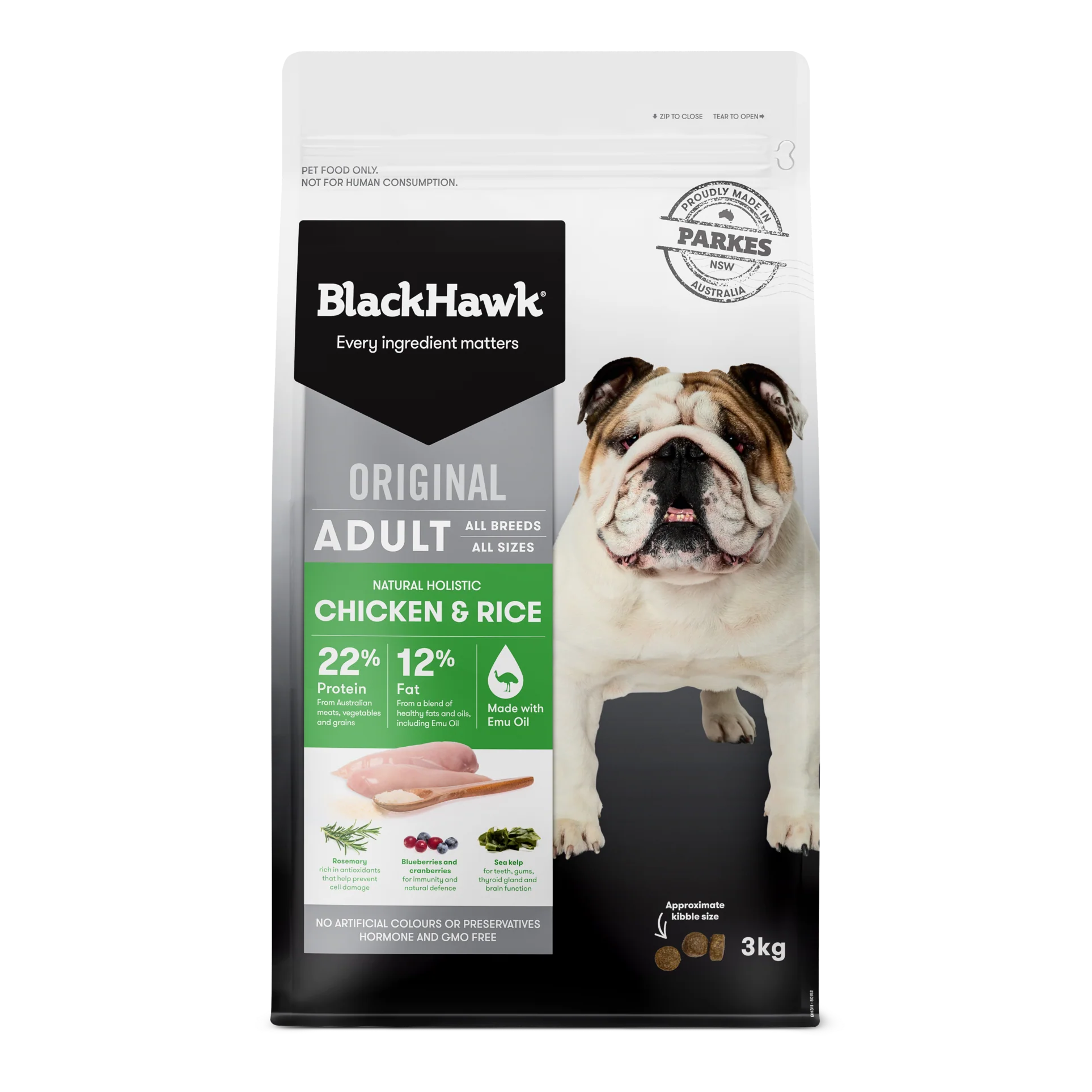 Black Hawk Adult Dog Original Chicken & Rice