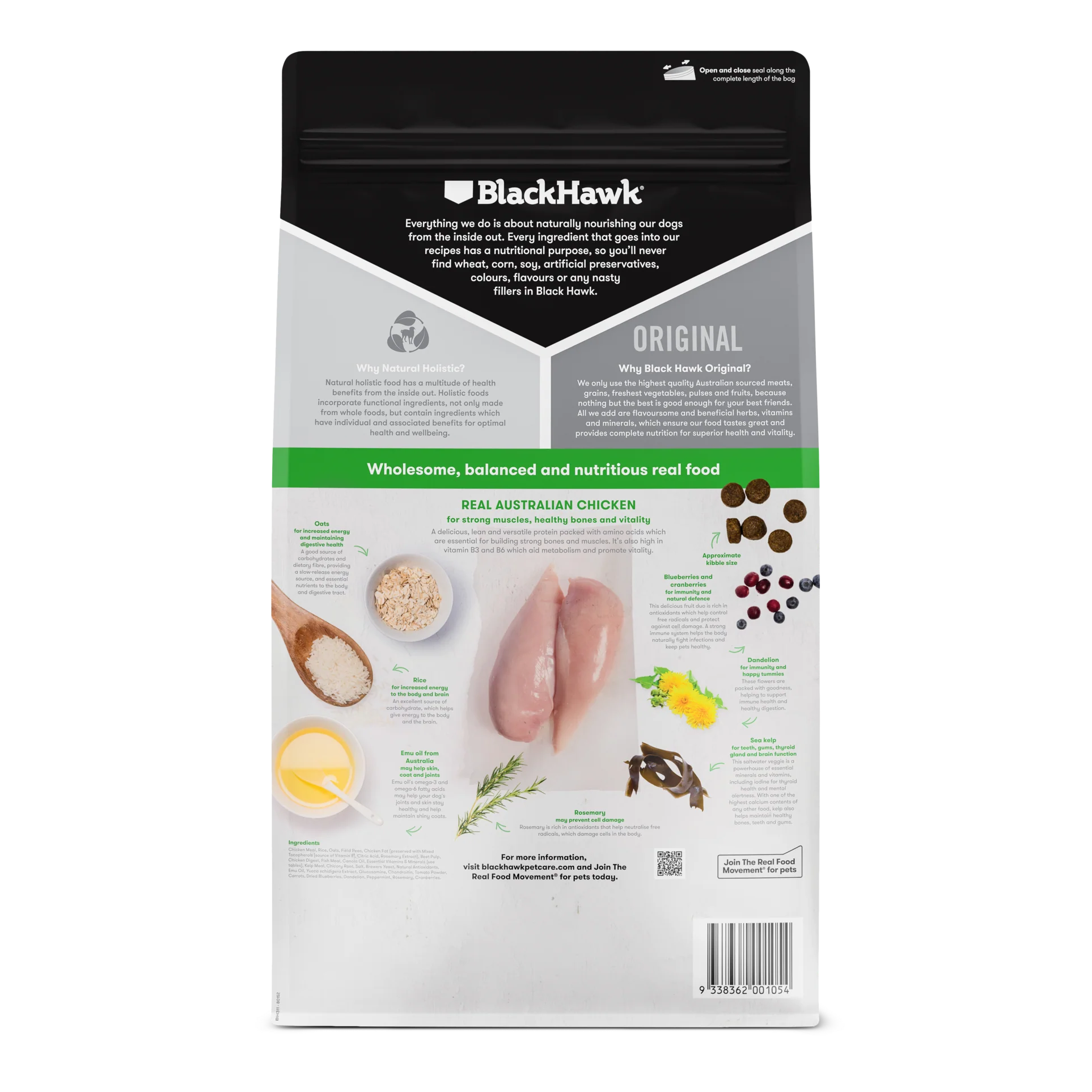 Black Hawk Adult Dog Original Chicken & Rice - Image 2
