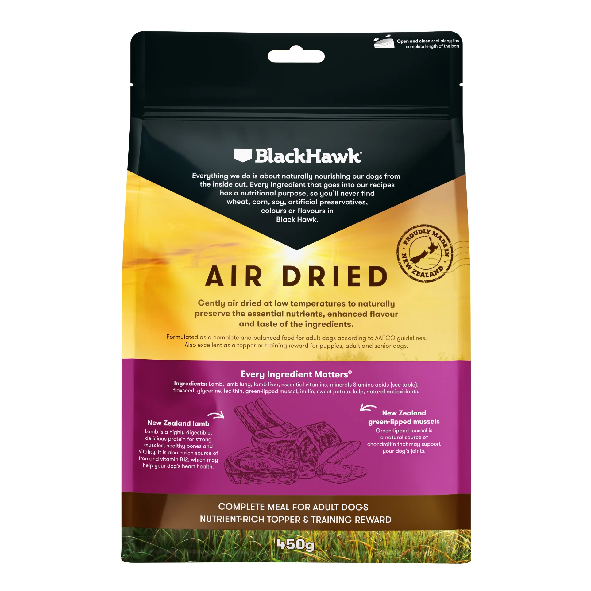 Black Hawk Air Dried Dog Food Lamb - Image 2