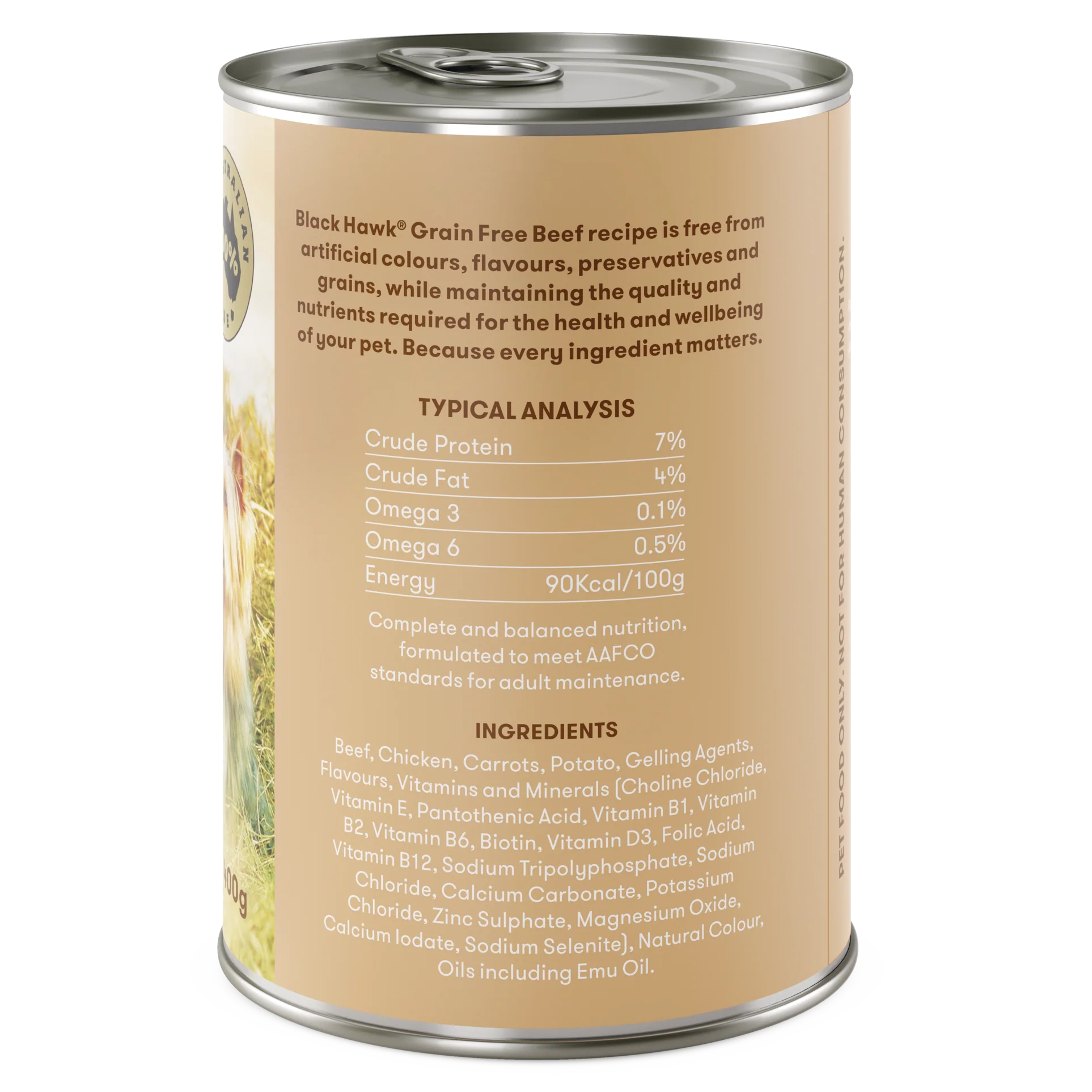 Black Hawk Grain Free Wet Dog Food Beef 400g - Image 2