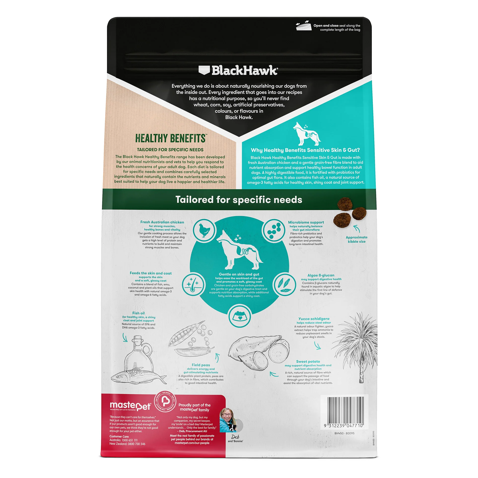 Black Hawk Health Benefits Adult Dog Skin & Gut - Image 3