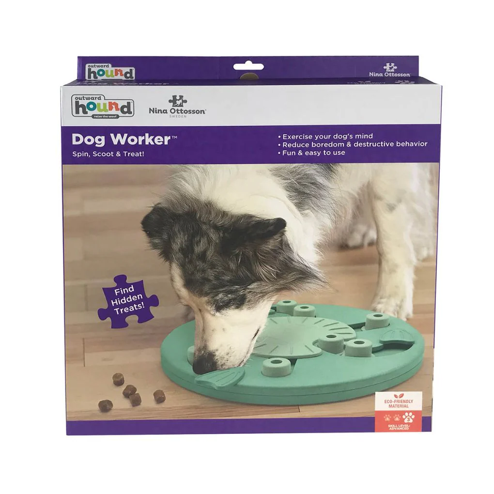 Nina Ottosson Dog Worker Enrichment Puzzle Toy - Green - Image 3
