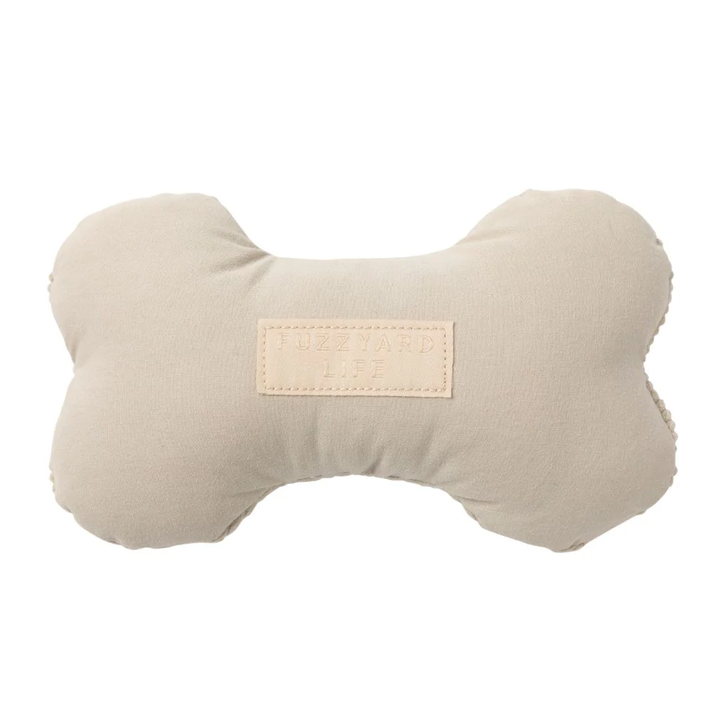 Fuzzyard Life Dog Toy Bone Sandstone