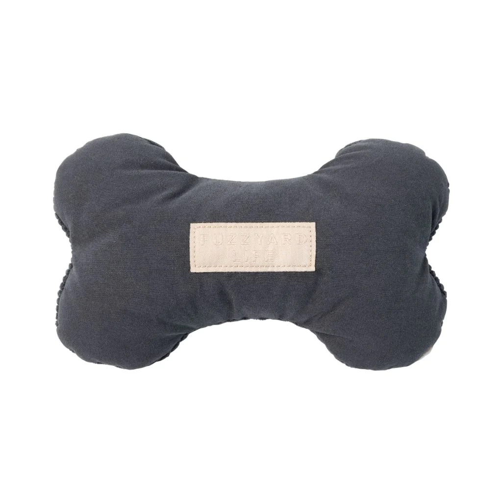 Fuzzyard Life Dog Toy Bone Slate Grey
