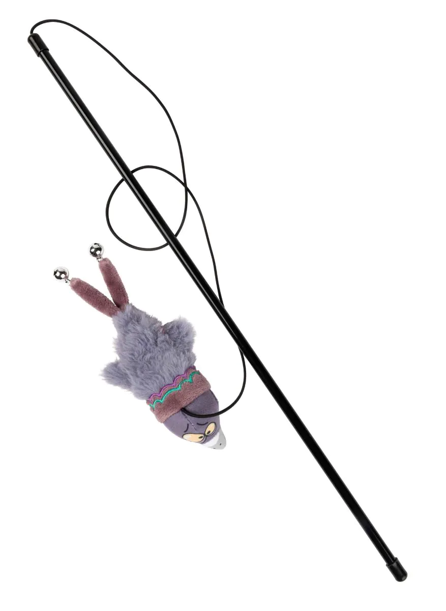 FuzzYard Peace Out Pigeon Wand Cat Toy - Image 2