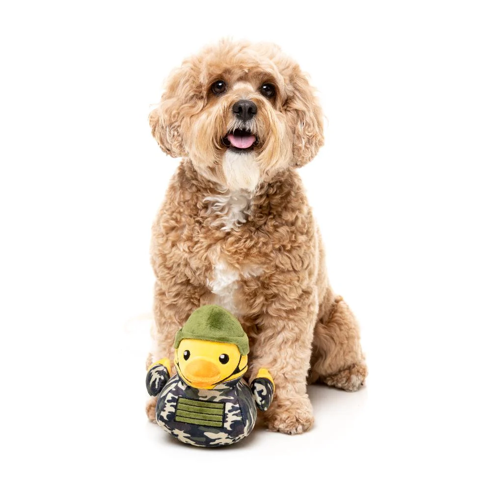 Fuzzyard Plush Dog Toy Commanduck - Image 2