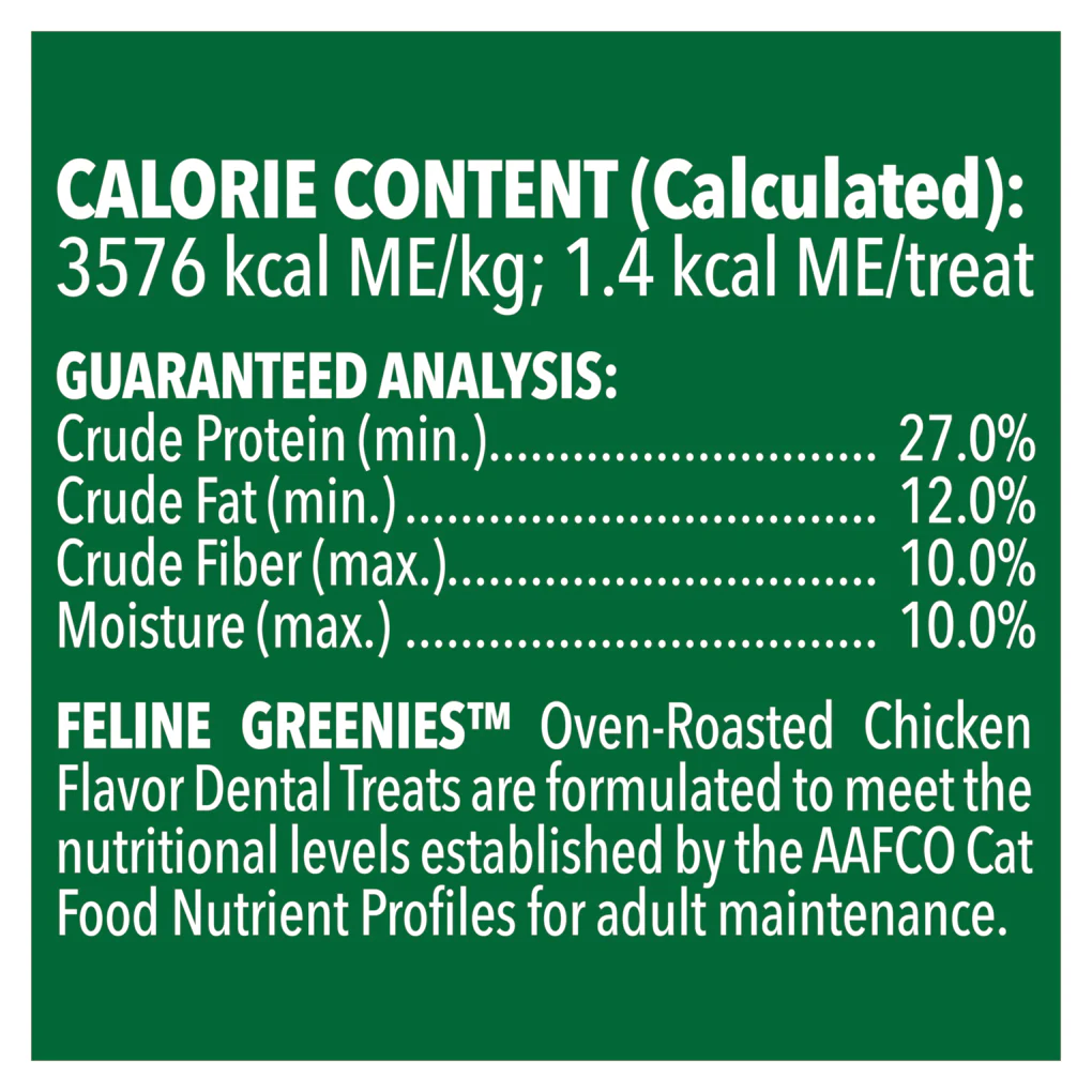 Greenies Dental Cat Treat Roasted Chicken 60g - Image 6