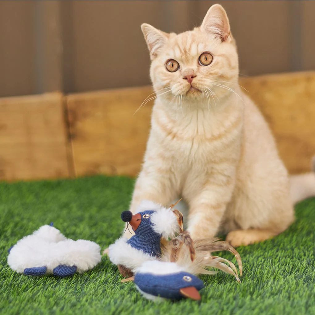 Kazoo Chirpy Bird Cat Toy - Image 4