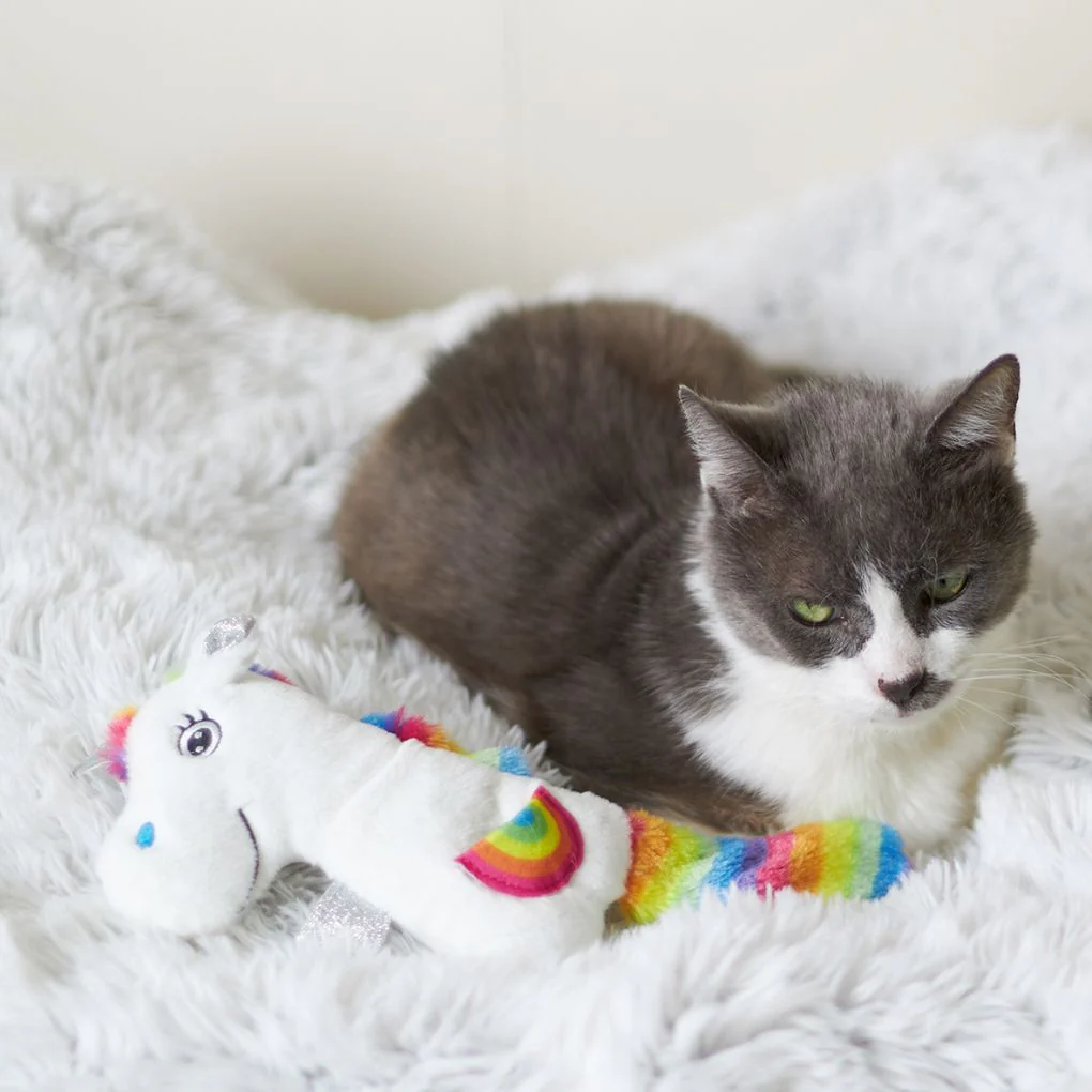 Kazoo Crinkle Unicorn Cat Toy - Image 2