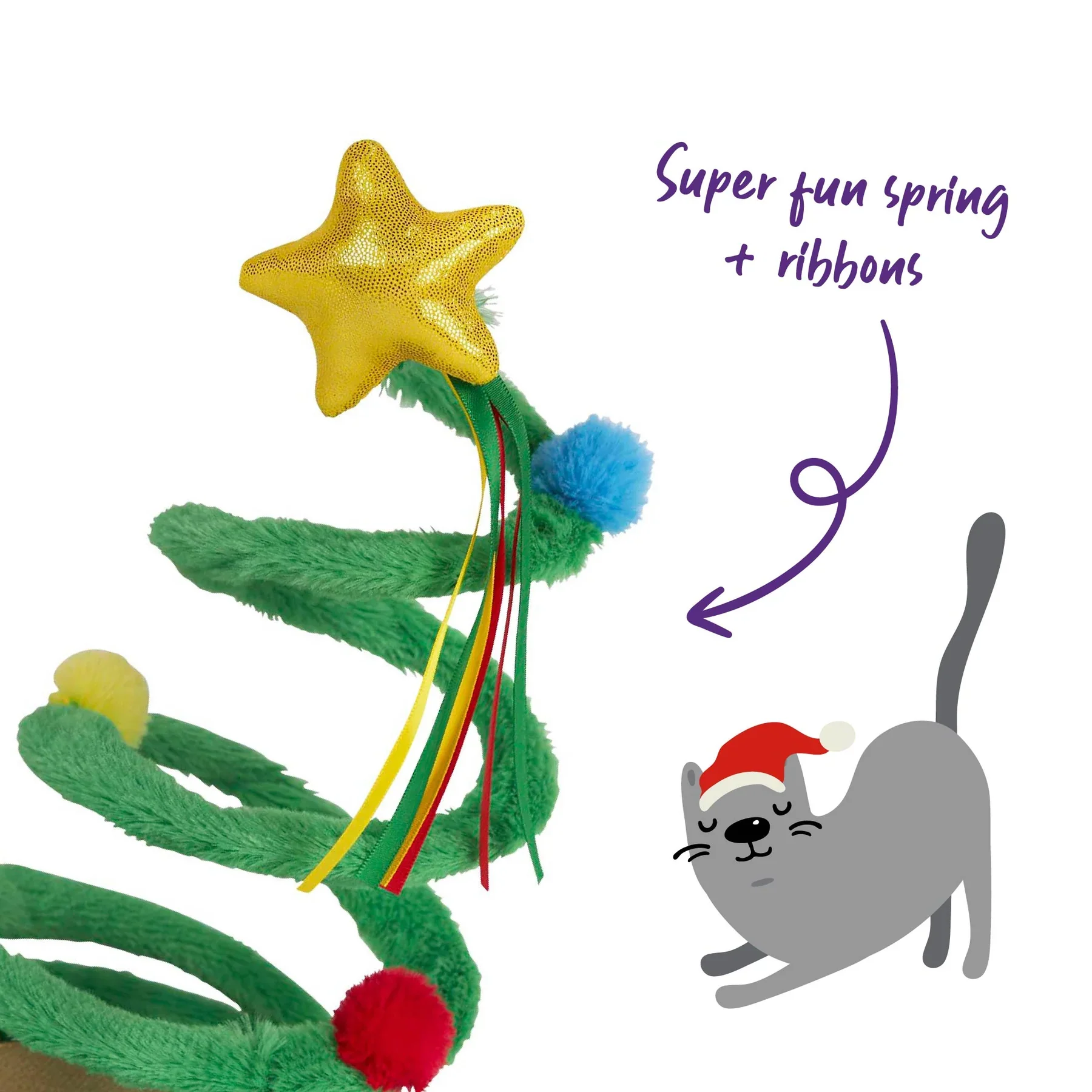 Kazoo Kitty Christmas Bouncy Spring Tree - Image 2