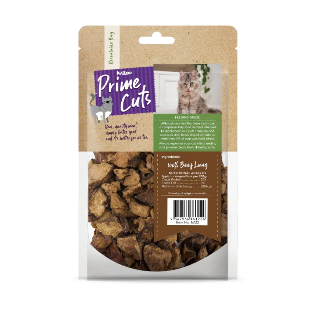 Kazoo Prime Cuts Cat Beef Lung Crumble Treat 60g - Image 2