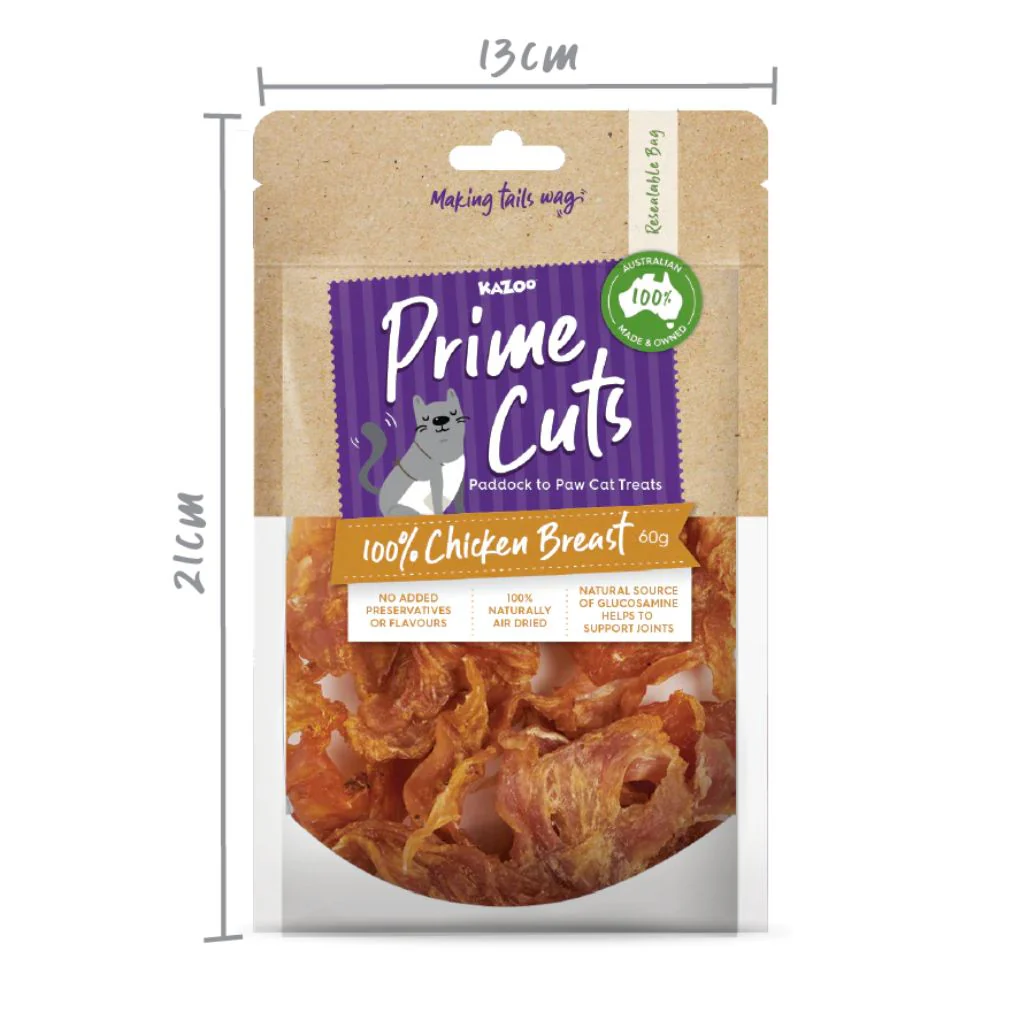 Kazoo Prime Cuts Cat Chicken Breast Treat 60g - Image 5