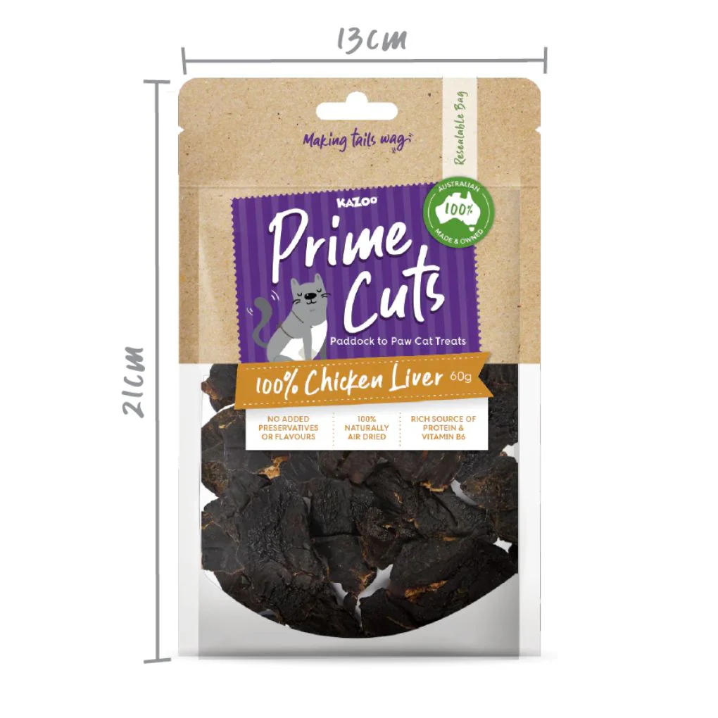 Kazoo Prime Cuts Cat Chicken Liver Treat 60g - Image 4