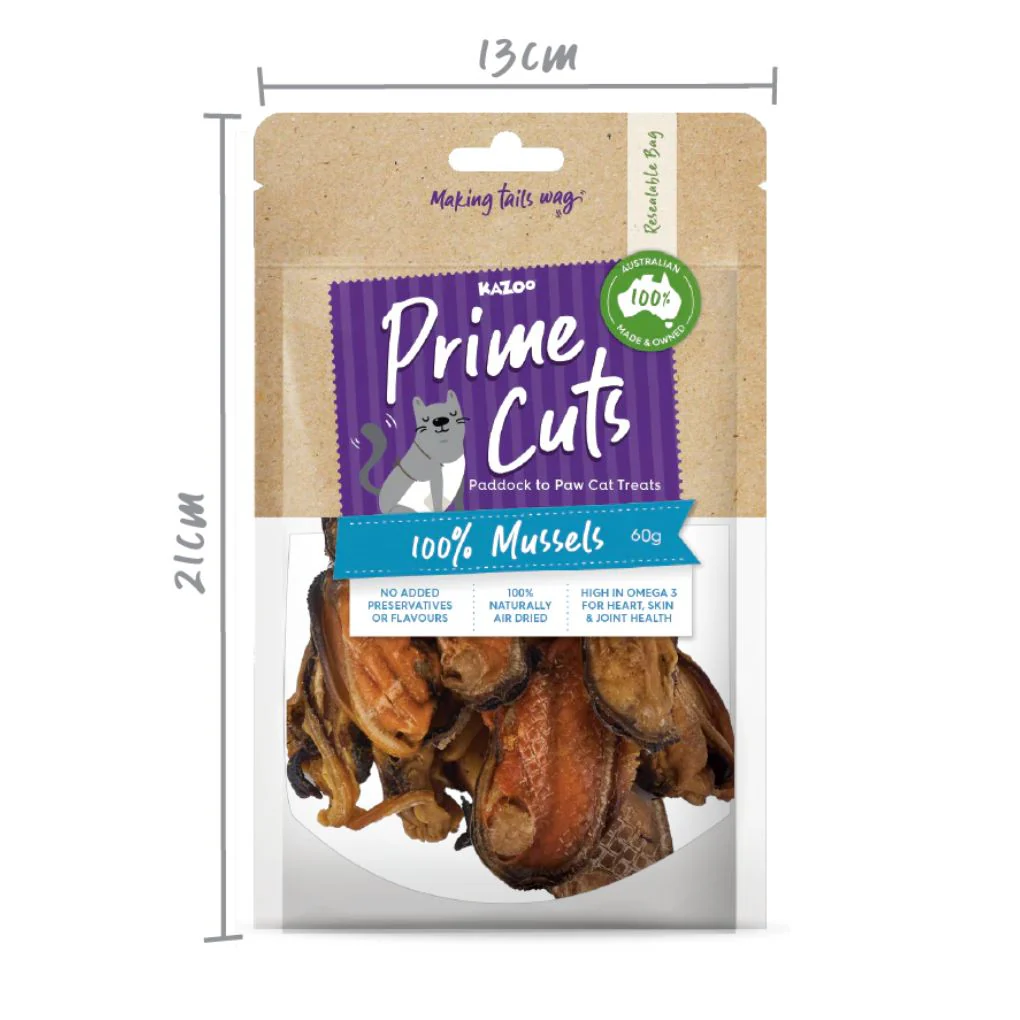 Kazoo Prime Cuts Cat Mussels Treat 60g - Image 5