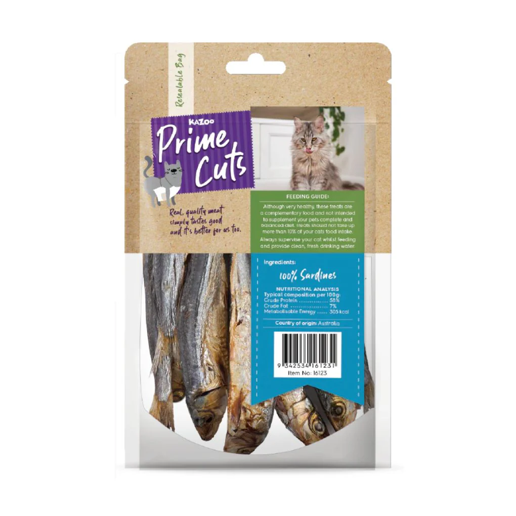 Kazoo Prime Cuts Cat Sardines Treat 60g - Image 2