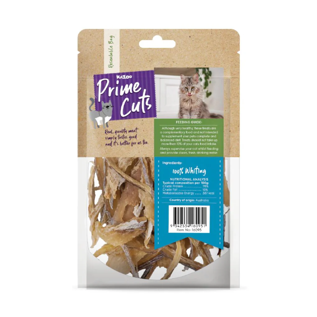 Kazoo Prime Cuts Cat Whiting Treat 60g - Image 2