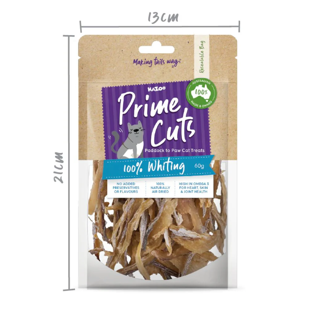 Kazoo Prime Cuts Cat Whiting Treat 60g - Image 4
