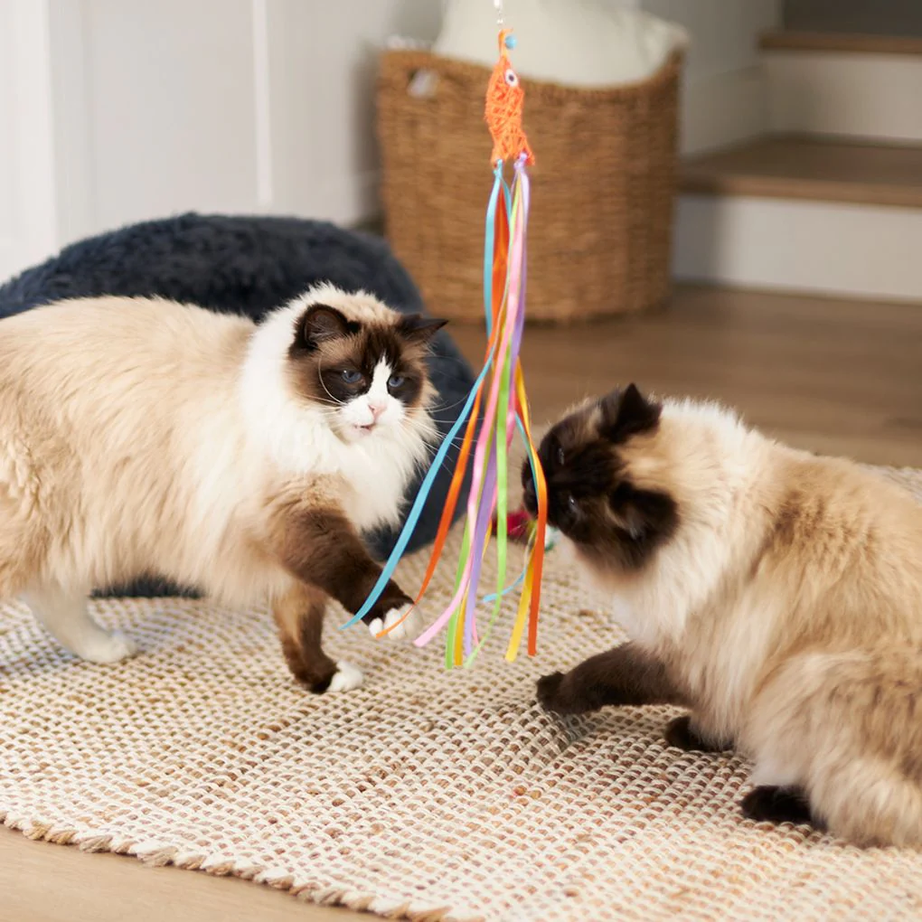 Kazoo Streamer Fish Wand Cat Toy - Image 4