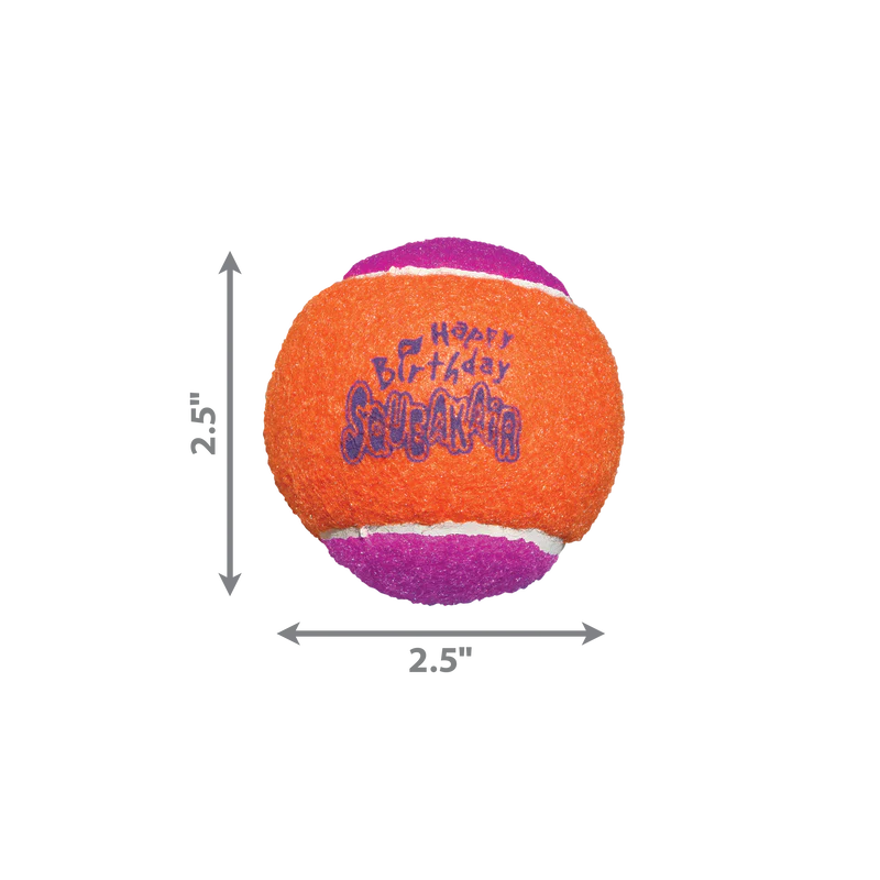 KONG Dog SqueakAir Birthday Balls 3pk - Image 3