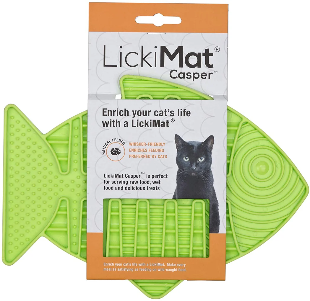 LickiMat Cat Classic Casper Slow Down Feeder/Mat - Image 3