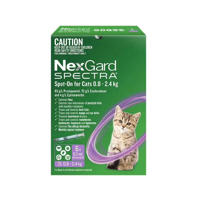 Nexgard Spectra Spot-On For Cat 0.8-2.4kg - Image 2