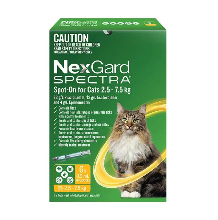 Nexgard Spectra Spot-On For Cat 2.5-7.5kg - Image 2