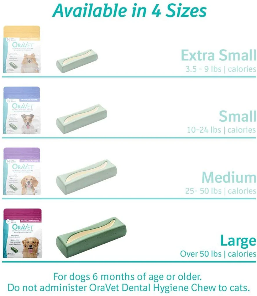 OraVet Dental Hygiene Chews for Dogs Large 14 Count/Day Supply - Image 6