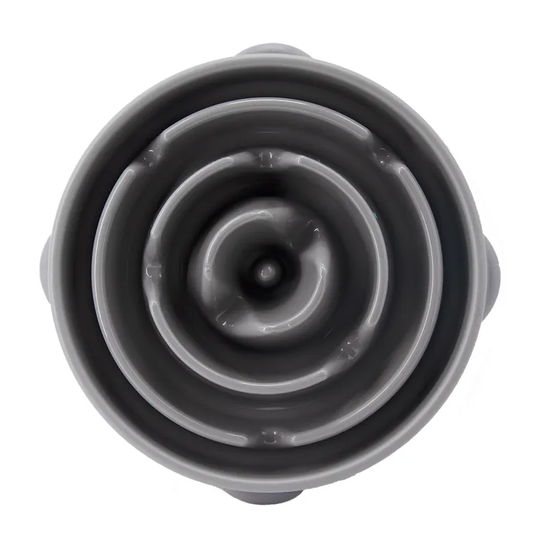 Outward Hound Fun Feeder Grey