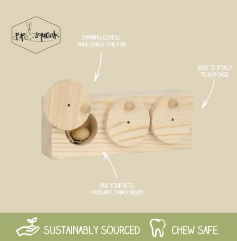 Pipsqueak Small Animal Snuffle Snack & Spin Toy - Image 3