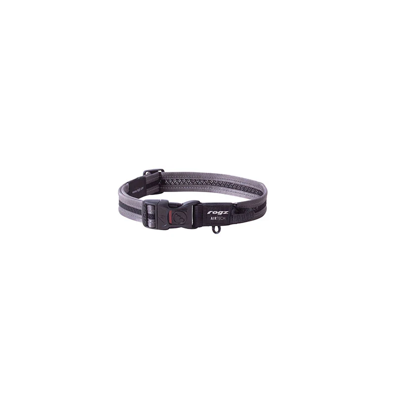 Rogz AirTech Classic Collar Platinum Grey - Image 4