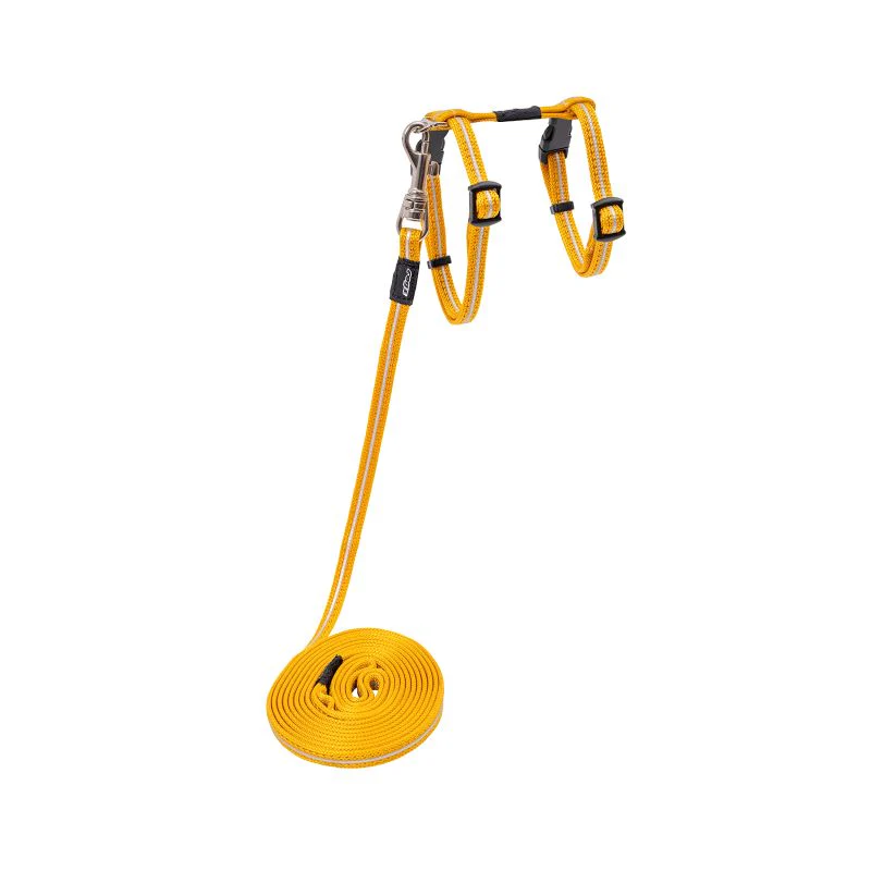 Rogz Alleycat Harness and Lead Set Gold - Image 4