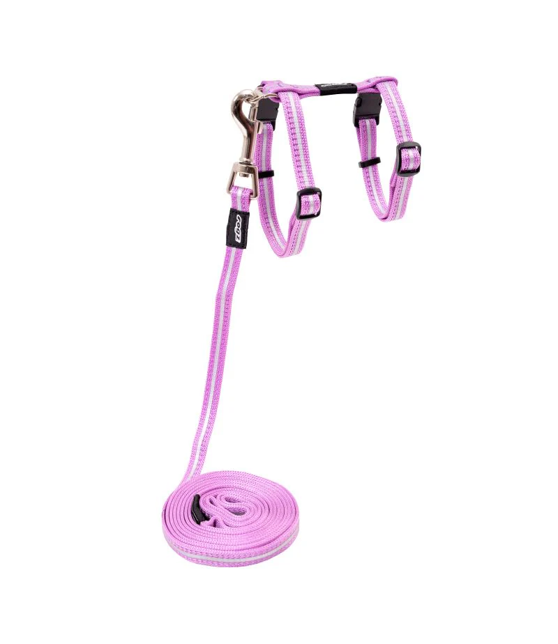 Rogz Alleycat Harness and Lead Set Lilac - Image 4