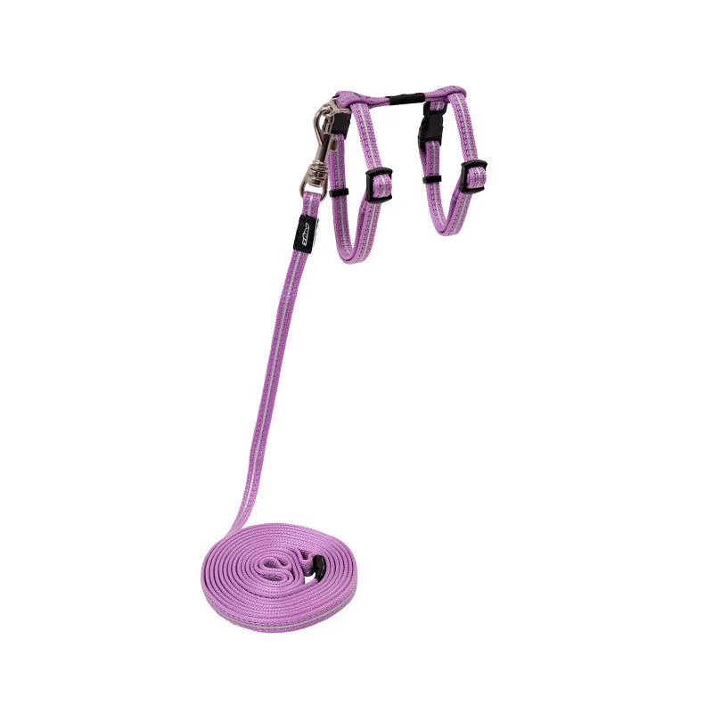 Rogz Alleycat Harness and Lead Set Lilac - Image 5