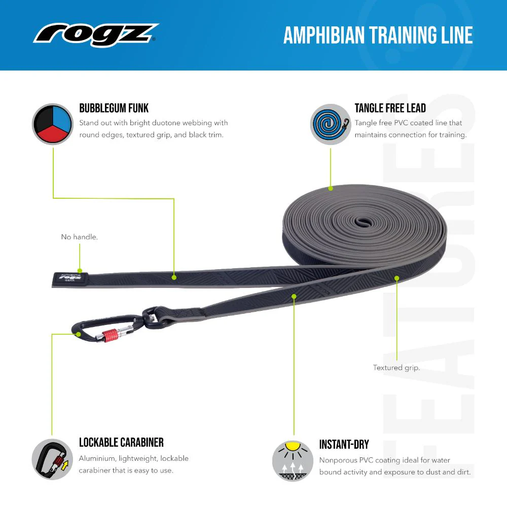 Rogz Amphibian Training Line Black - Image 2