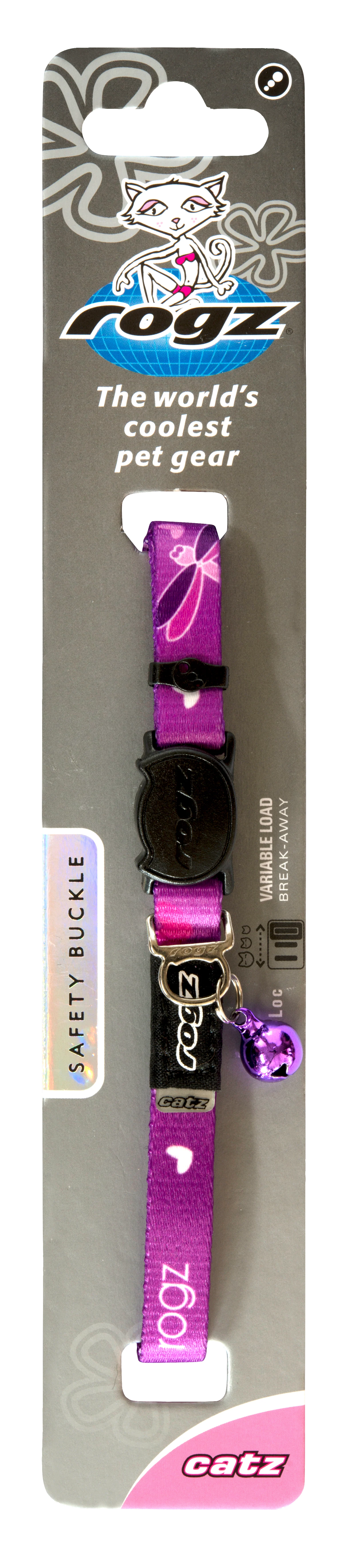 Rogz KiddyCat Safeloc Collar Dragonfly