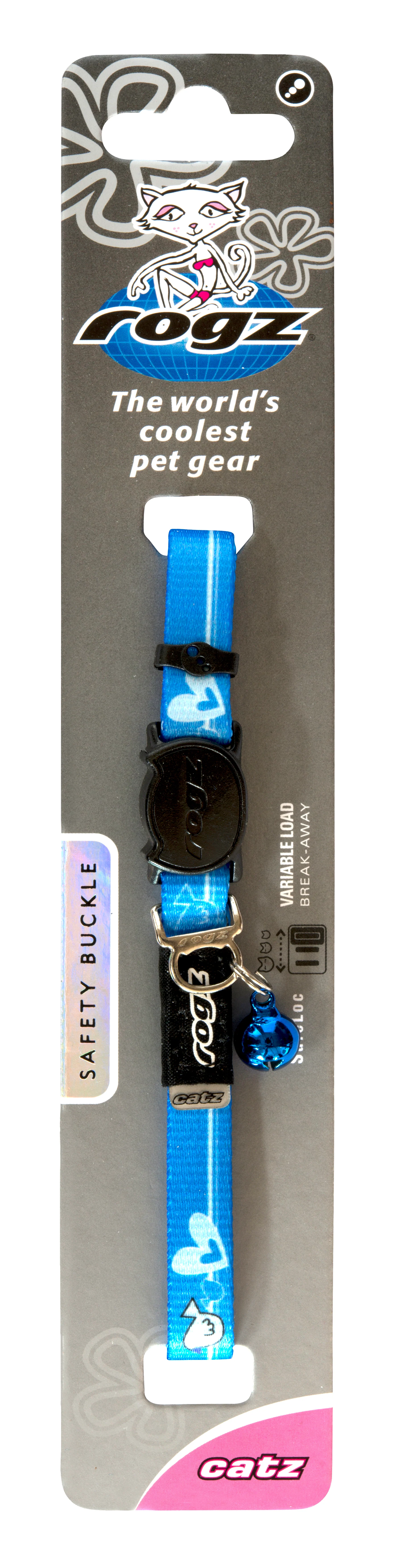 Rogz KiddyCat Safeloc Collar Royal Birds