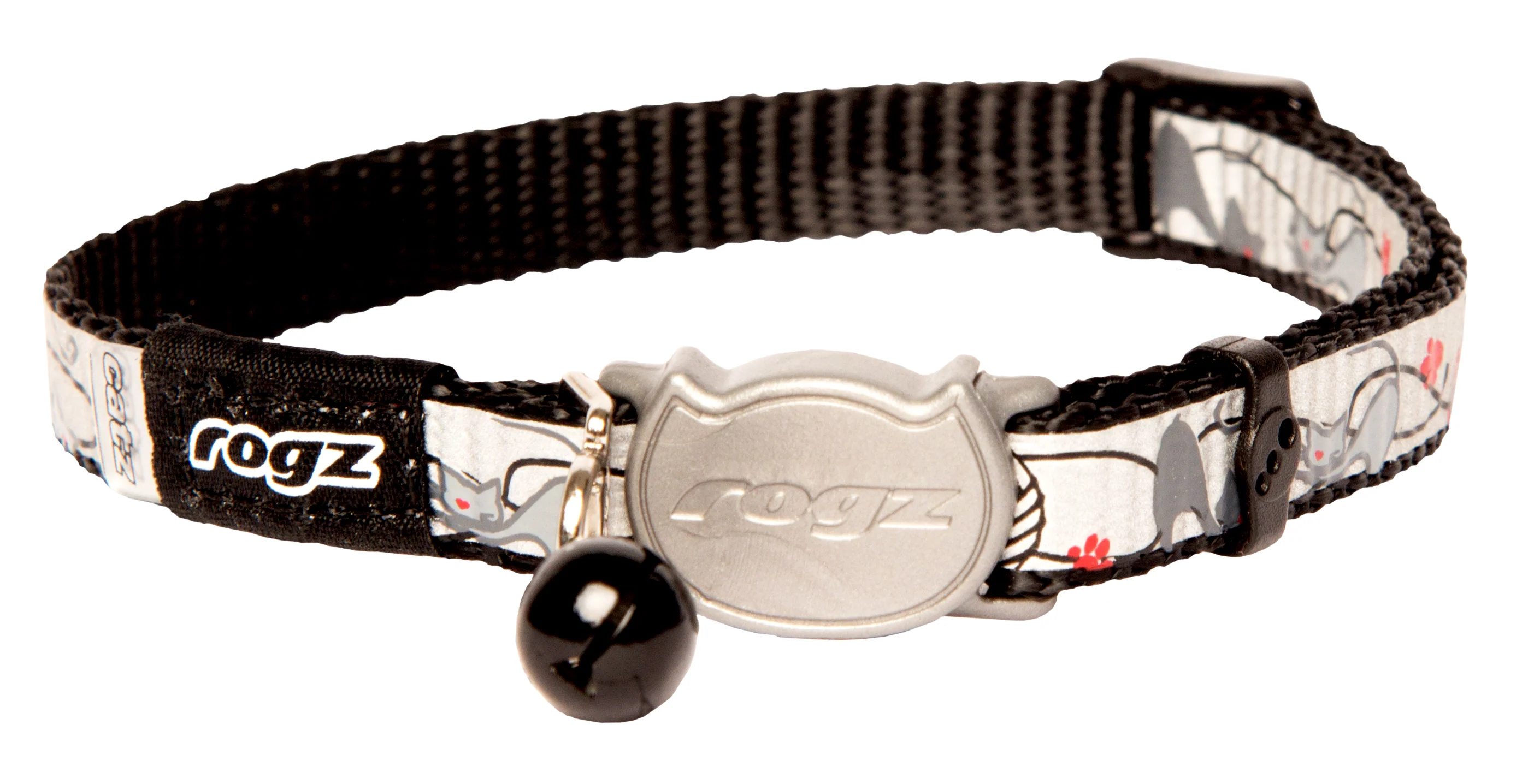 Rogz Reflectocat Safeloc Collar BlackCat - Image 3