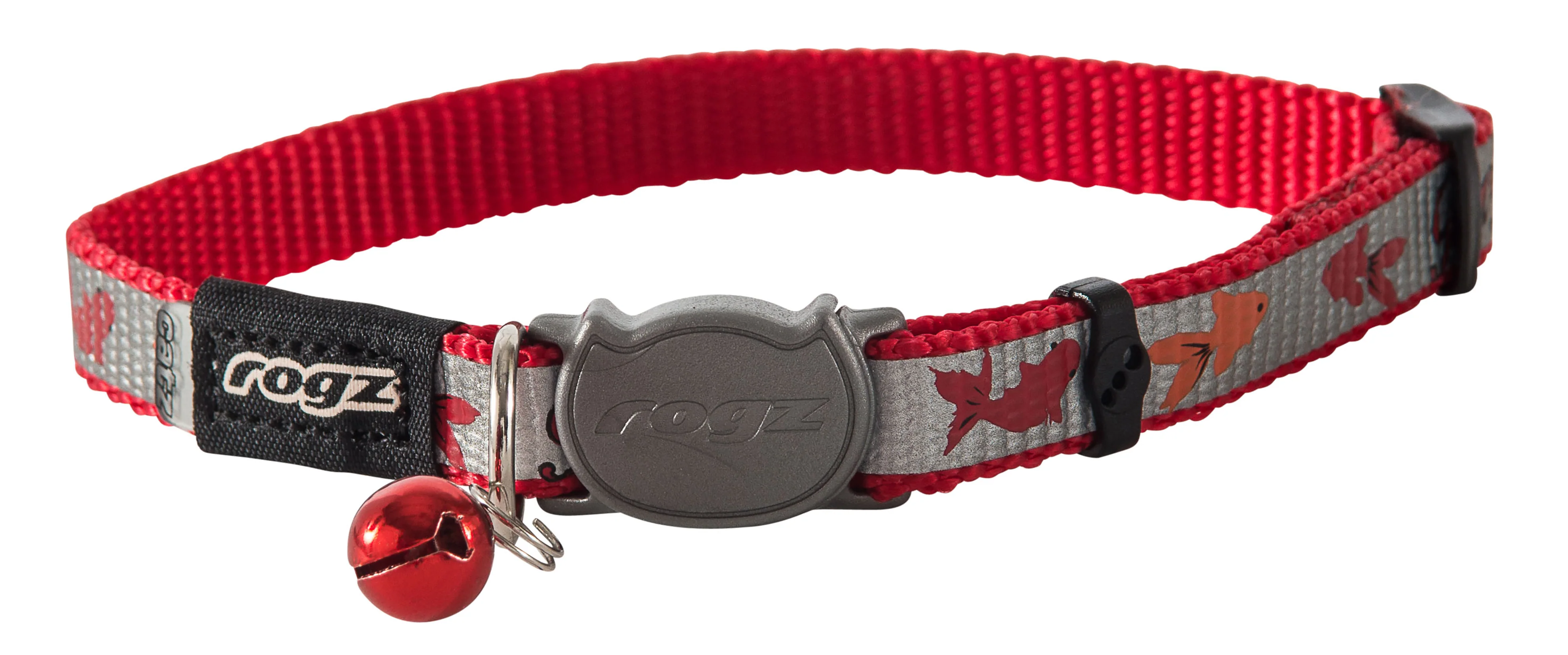 Rogz Safeloc Reflectocat Collar Red Fish - Image 3