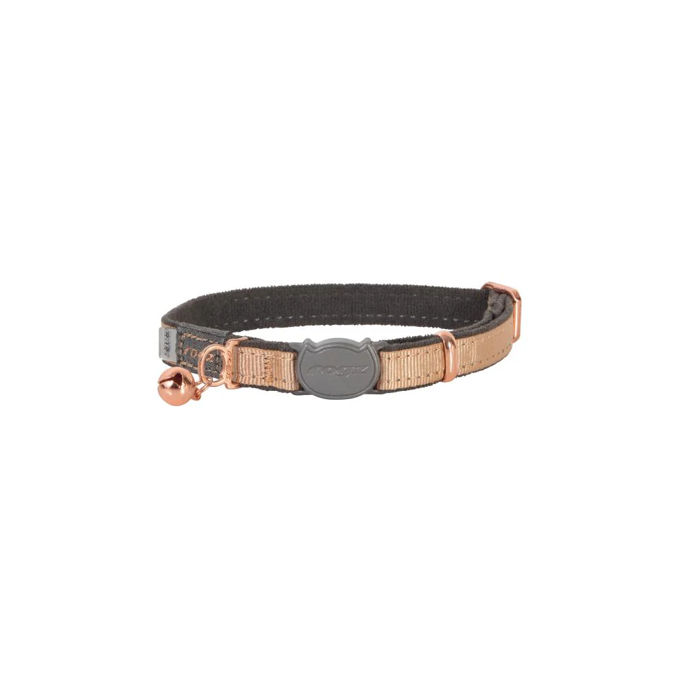 Rogz Urbancat Safety Release Cat Collar Gold Rush