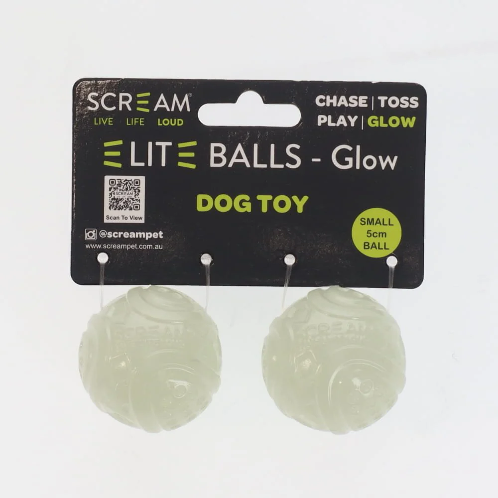 Scream Elite Ball Glow 2pk - Small
