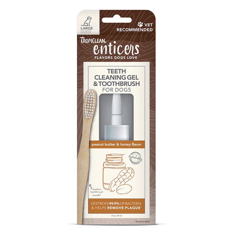 Tropiclean Enticers Teeth Kit Peanut Butter & Honey 59ml - Image 2