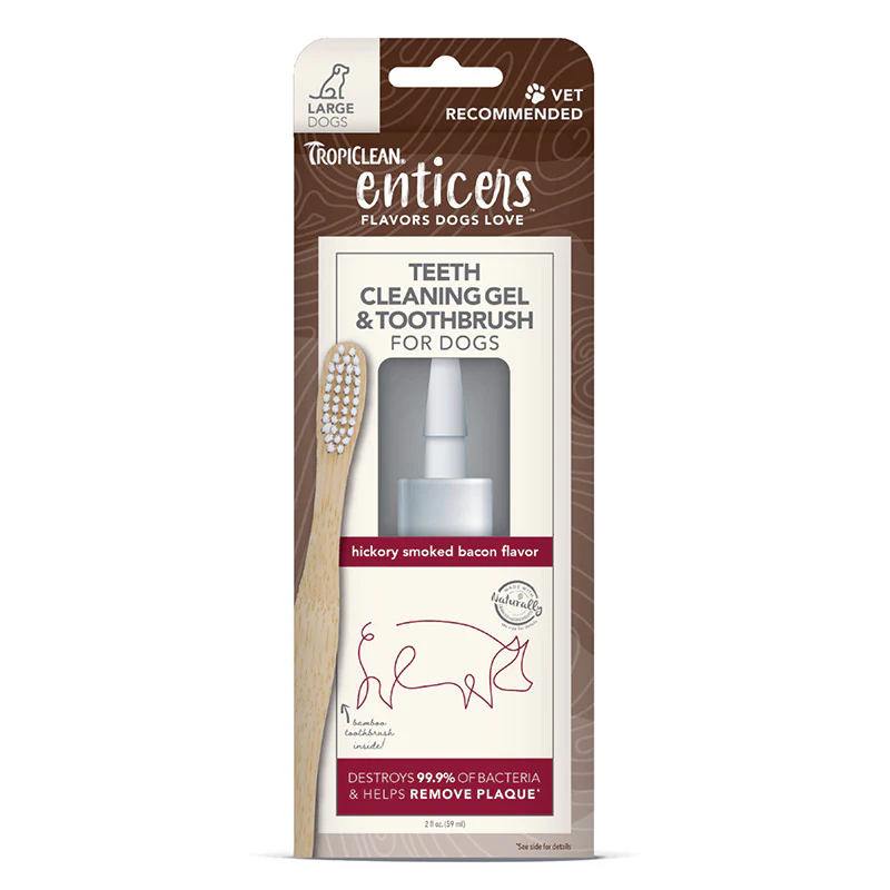 Tropiclean Enticers Teeth Kit Hickory Bacon 59ml - Image 2