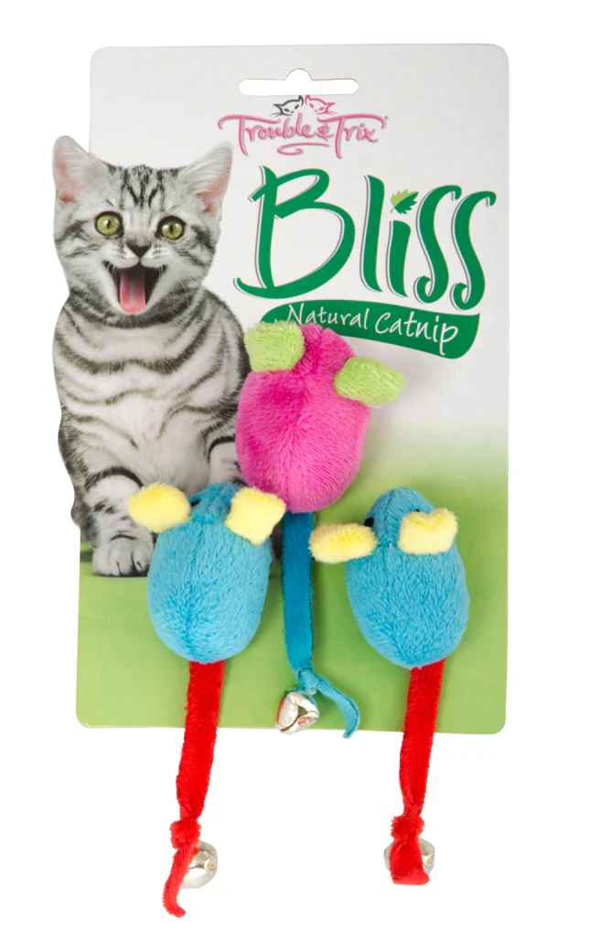 Trouble & Trix Bliss Mice Bell 3pk AM540