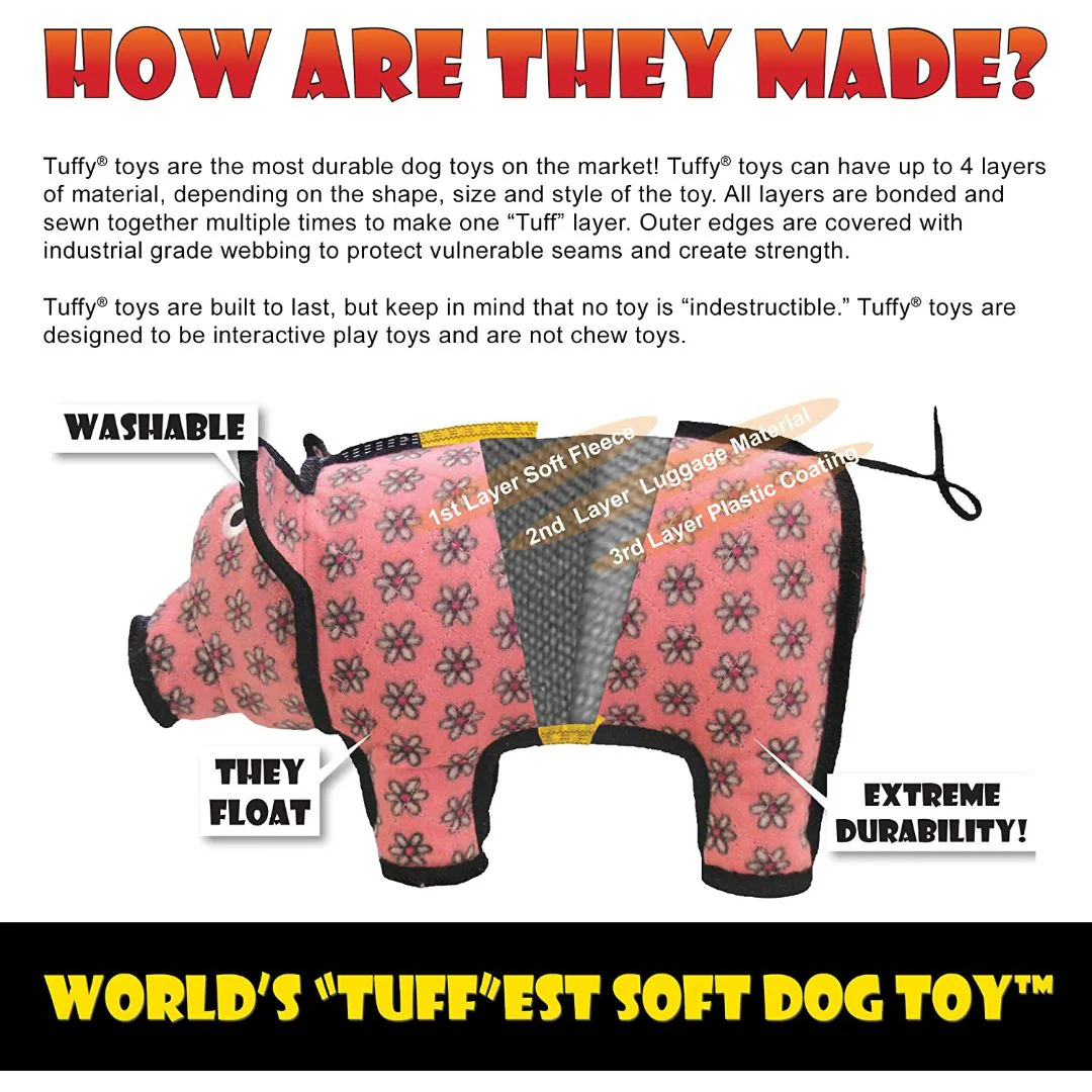 Tuffy SEA CREATURES LARRY LOBSTER Tough Dog Toy - Image 4