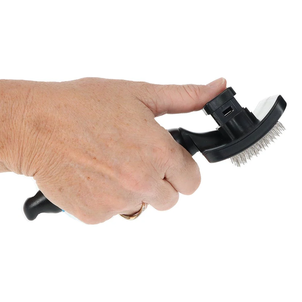 Zeez Comfort Self-Cleaning Slicker Brush - Image 2