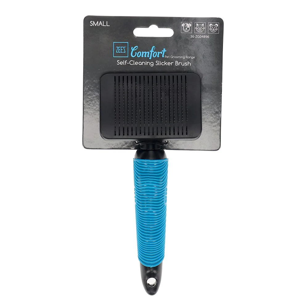 Zeez Comfort Self-Cleaning Slicker Brush - Image 5