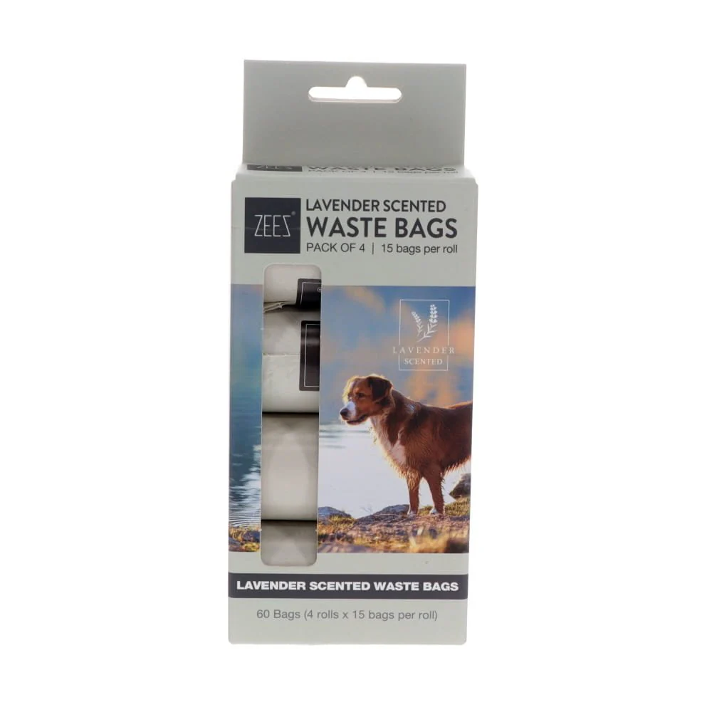 Zeez Poo Bags Lavender Scented -4pk