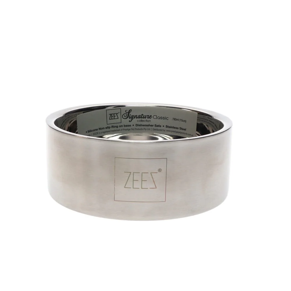 Zeez Signature Collection Stainless Steel Classic Pet Bowl - Image 2
