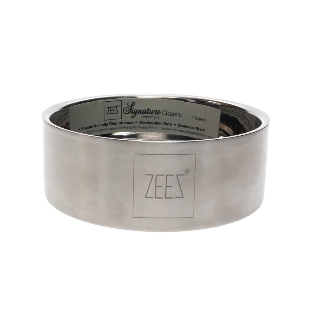Zeez Signature Collection Stainless Steel Classic Pet Bowl - Image 3