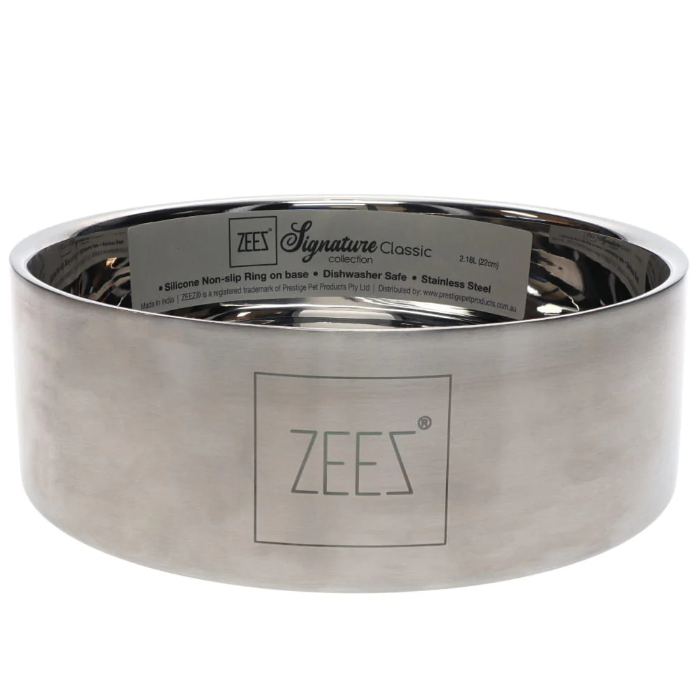 Zeez Signature Collection Stainless Steel Classic Pet Bowl - Image 4